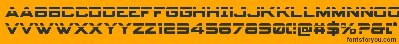 spyagency3 1laser Font – Black Fonts on Orange Background