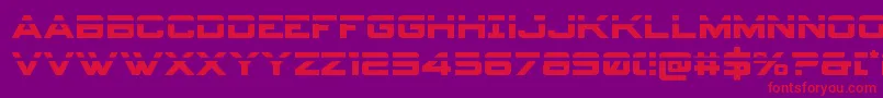 フォントspyagency3 1laser – 紫の背景に赤い文字