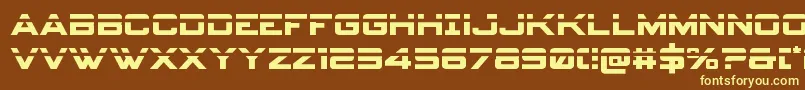 spyagency3 1laser Font – Yellow Fonts on Brown Background