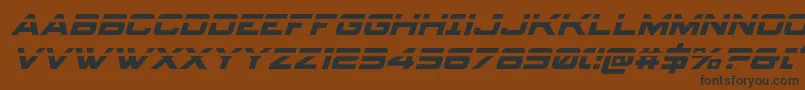 spyagency3 1laserital Font – Black Fonts on Brown Background