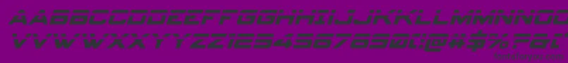 spyagency3 1laserital Font – Black Fonts on Purple Background