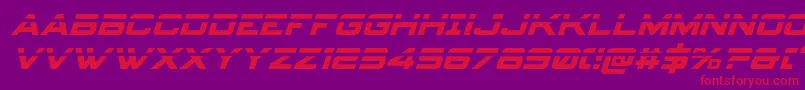 spyagency3 1laserital-Schriftart – Rote Schriften auf violettem Hintergrund