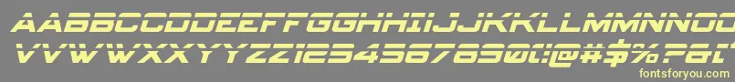 spyagency3 1laserital Font – Yellow Fonts on Gray Background