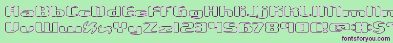 Unxgalwo Font – Purple Fonts on Green Background