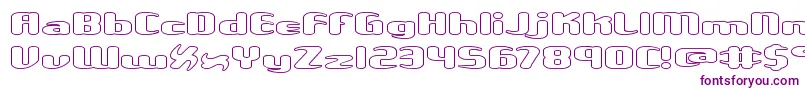 Unxgalwo Font – Purple Fonts on White Background