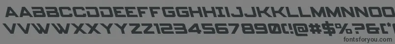 Шрифт spyagency3 1left – чёрные шрифты на сером фоне