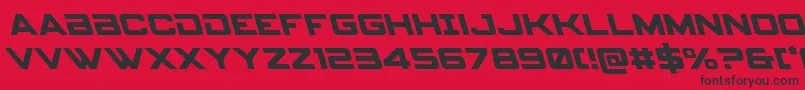 spyagency3 1left Font – Black Fonts on Red Background