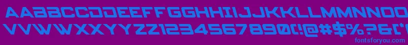 spyagency3 1left Font – Blue Fonts on Purple Background