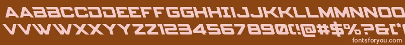 spyagency3 1left Font – Pink Fonts on Brown Background