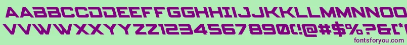 spyagency3 1left Font – Purple Fonts on Green Background