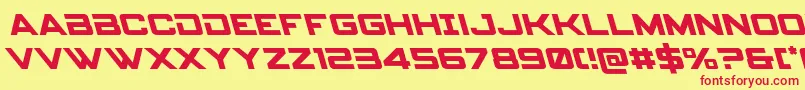 spyagency3 1left Font – Red Fonts on Yellow Background