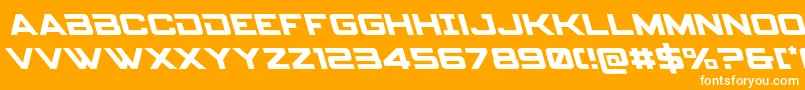 spyagency3 1left Font – White Fonts on Orange Background