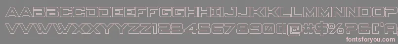 spyagency3 1out Font – Pink Fonts on Gray Background