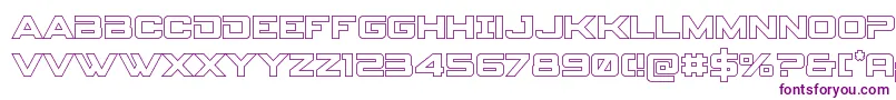 spyagency3 1out Font – Purple Fonts on White Background