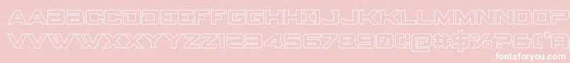 spyagency3 1out Font – White Fonts on Pink Background
