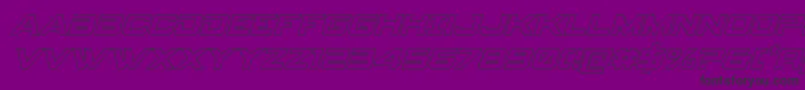 spyagency3 1outital-fontti – mustat fontit violetilla taustalla