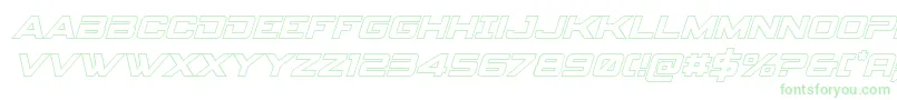 spyagency3 1outital-Schriftart – Grüne Schriften