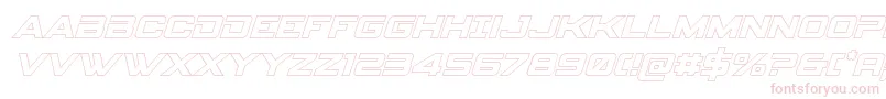 spyagency3 1outital-Schriftart – Rosa Schriften auf weißem Hintergrund