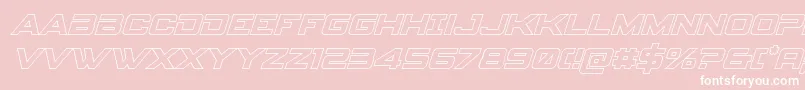spyagency3 1outital Font – White Fonts on Pink Background