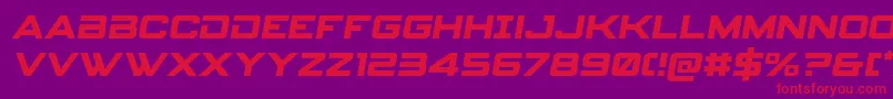 spyagency3 1semital Font – Red Fonts on Purple Background