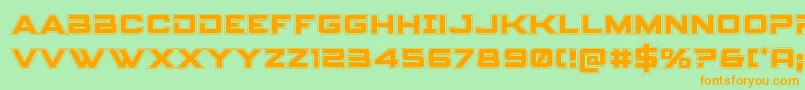 spyagencyv3 1college Font – Orange Fonts on Green Background