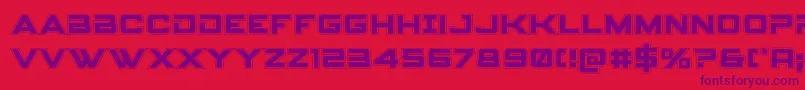 spyagencyv3 1college Font – Purple Fonts on Red Background