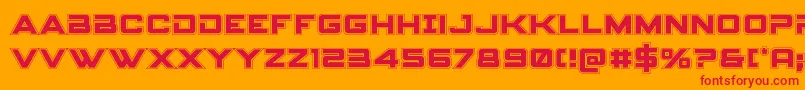 spyagencyv3 1college Font – Red Fonts on Orange Background