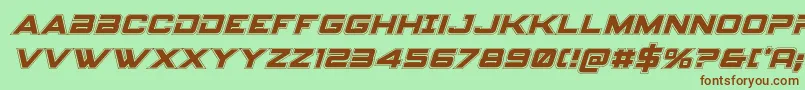 spyagencyv3 1collegeital Font – Brown Fonts on Green Background