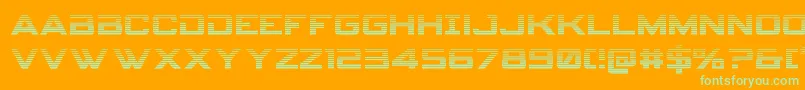 spyagencyv3 1grad Font – Green Fonts on Orange Background