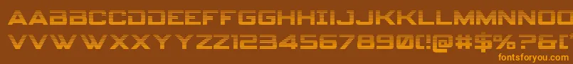 spyagencyv3 1grad Font – Orange Fonts on Brown Background