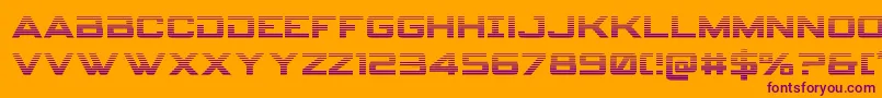 spyagencyv3 1grad Font – Purple Fonts on Orange Background