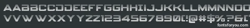 フォントspyagencyv3 1grad – 黒い背景に白い文字