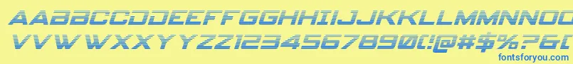 spyagencyv3 1graditalフォントについての詳細 フォントspyagencyv3 1gradital – 青い文字が黄色の背景にあります。