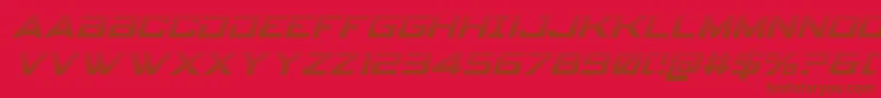 spyagencyv3 1gradital Font – Brown Fonts on Red Background