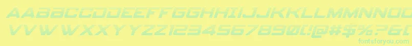 Czcionka spyagencyv3 1gradital – zielone czcionki na żółtym tle