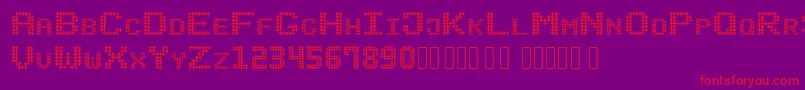 Шрифт SQELLS – красные шрифты на фиолетовом фоне