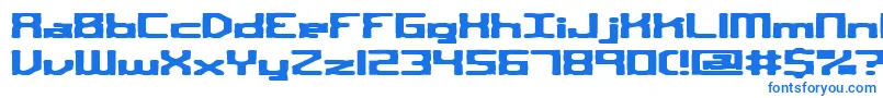 sqroute Font – Blue Fonts on White Background