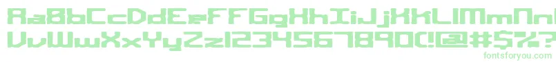 Czcionka sqroute – zielone czcionki