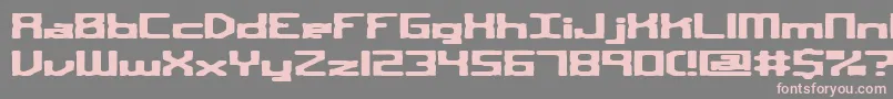 sqroute Font – Pink Fonts on Gray Background