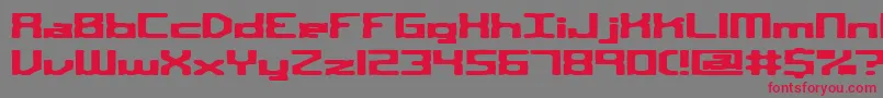 Шрифт sqroute – красные шрифты на сером фоне
