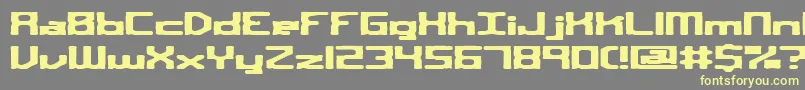 sqroute Font – Yellow Fonts on Gray Background