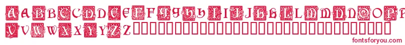 Шрифт squac    – красные шрифты на белом фоне