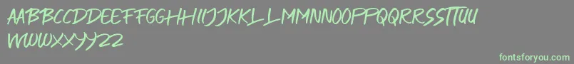 SQUAD JUMPS Font – Green Fonts on Gray Background