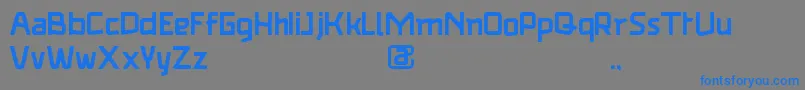 Więcej informacji o czcionce Square demo ver Czcionka Square demo ver – niebieskie czcionki na szarym tle