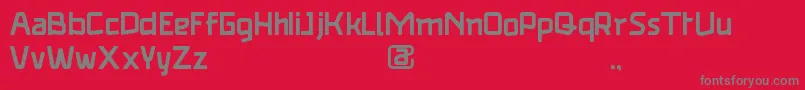 Square demo ver  Font – Gray Fonts on Red Background