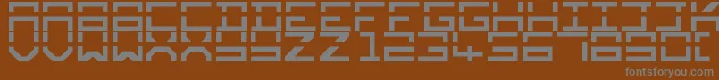Шрифт Square Mile – серые шрифты на коричневом фоне