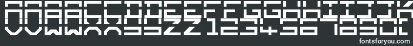 Square Mile Font – White Fonts on Black Background