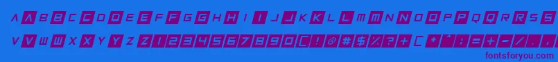 Squaresharps Italic-fontti – violetit fontit sinisellä taustalla