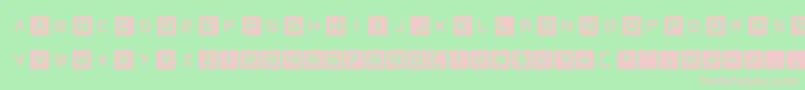 Squaresharps Font – Pink Fonts on Green Background