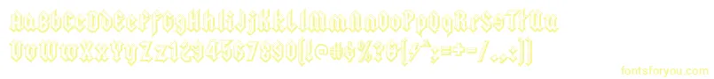 squealer embossed Font – Yellow Fonts